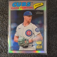2026 Topps Heritage Cade Horton #396 Chrome Refractor Rookie Cup Cubs Chicago
