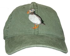 Puffin Embroidered Cotton Cap NEW Hat Bird