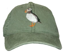 Puffin Embroidered Cotton Cap NEW Hat Bird