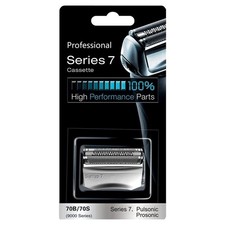 Testina di rasatura per Braun Series 7, 70S testina di rasatura Series 7 testina di ricambio argento