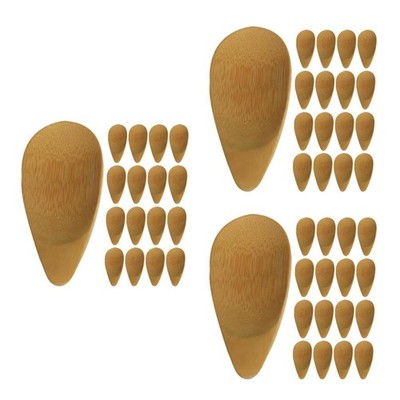 3 Count Bambus-Gesichtscremelöffel Multi-function Spoon Multi-functional