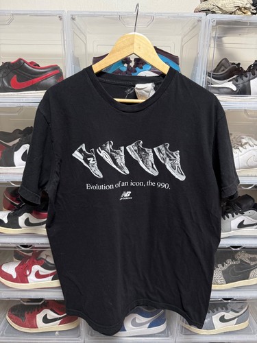 New Balance, New Balance 990 Evolution of an Icon Graphic T-Shirt Black Made in USA Adult L