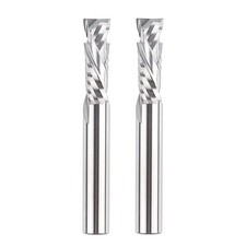 SpeTool 2PCS 1/2" Shank UP & Down Spiral Router Bits 1/2" x 4" Carbide CNC