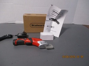 STALWART 3.6V CORDLESS UNIVERSAL SCISSORS WITH CHARGER CORD AND XTRA BLADE