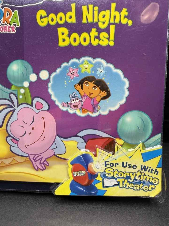 Storytime Theater Cartridge And Book Dora the Explorer: Goodnight, Boots NEW - Image 3 of 4