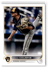 2022 Topps Jake Cousins RC #20 Milwaukee Brewers