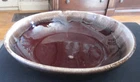 VIntage MCCOY POTTERY Brown Drip Glaze Made in USA Large Bowl 12¼" Diam. 3¼" Ht