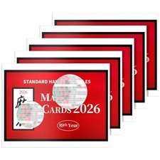 2026 American Mahjong Reference Cards, Large Print, Cheat Sheets 5 Pack