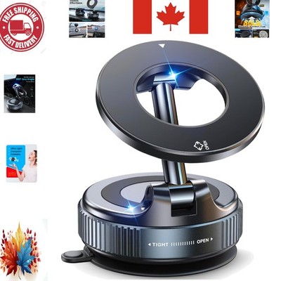 Ultimate Vacuum Magnetic Phone Mount for Cars - 360° Adjustable & Foldable