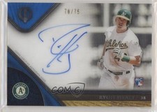 2017 Topps Tribute Tribute Auto Blue 70/75 Ryon Healy #TA-RH Auto s3g