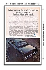 1969 Imperial 4 Door Hardtop 3 - 11x17 Poster
