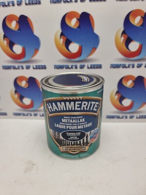 HAMMERIT SATIN dunkelblau DIREKT AUF ROST METALLFARBE 750ML Satin (M)