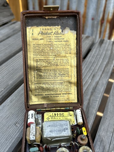Mitchell 1102 (Regency TR-1) ALLIGATORHAUT Transistor Radio - Ex-Form USA 1956 - Bild 7 von 7