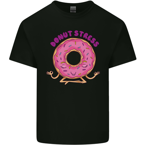 Donut Stress Funny Dont Stress Yoga Joke Mens Cotton T-Shirt Tee Top - Picture 14 of 106