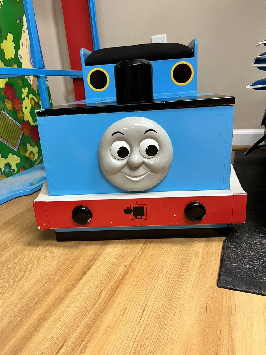 Thomas The Train Tank Engine Large Wooden Bench Storage Bin Toy Chest Kid Sized
