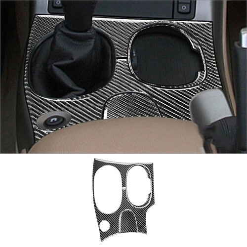 3Pcs For Chevrolet Corvette C6 2005-07 Carbon Fiber Gear Shift Panel Cover Trim