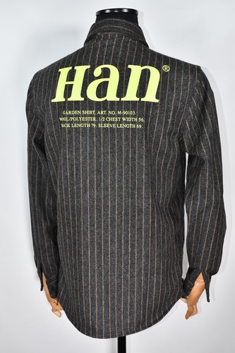 Han Kjobenhavn Garden Shirt Wool Blend Long Sleeve size M - Picture 2 of 10