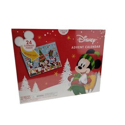 Disney 2023 Advent Calendar 32 Piece Set with 11 Figures Christmas Countdown New