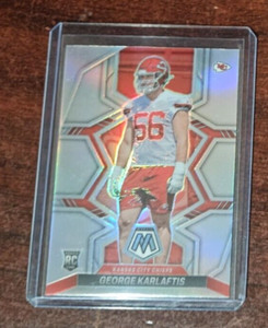 2022 Panini Mosaic - Rookies Silver Prizm #377 George Karlaftis (RC)