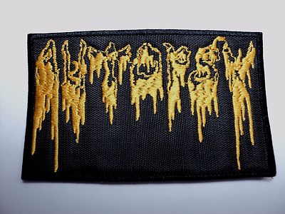 AUTOPSY  YELLOW  LOGO  EMBROIDERED PATCH