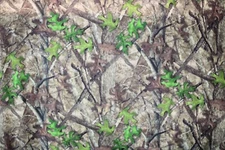 30 YDS TRUE TIMBER HTC GREEN CAMOUFLAGE FABRIC POLY LYCRA 2 WAY STRETCH 59" WIDE