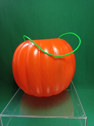 VTG HALLOWEEN JACK O LANTERN BLOW MOLD PUMPKIN CANDY CONTAINER EVIL SMILE -SMALL - Picture 3 of 6