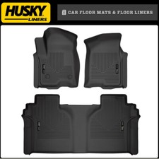 Husky Weatherbeater Floor Mats For 19-26 Silverado Sierra 1500 2500 3500 Crewcab Husky Weatherbeater Floor Mats For 19-26 Silverado Sierra 1500 2500 3500 Crewcab