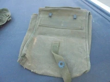 Vintage US Army Canvas 7961712 Document Bag for Jeep Aircraft or Vehicle Unit