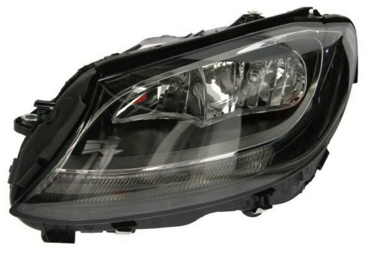 Phare avant gauche halogène Mercedes W205 pour remplacer un optique brisé