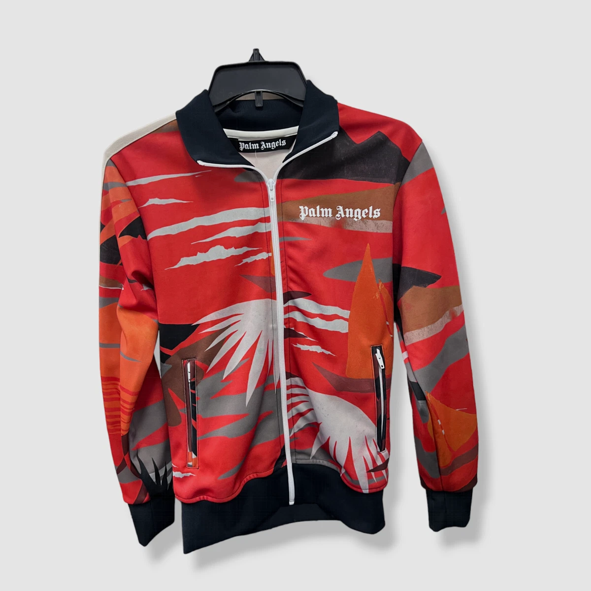 RED TRACK JACKET in red - Palm Angels® Official