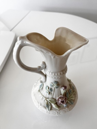 Vintage Belleek Porcelain Bud Vase/Jug - Picture 8 of 18