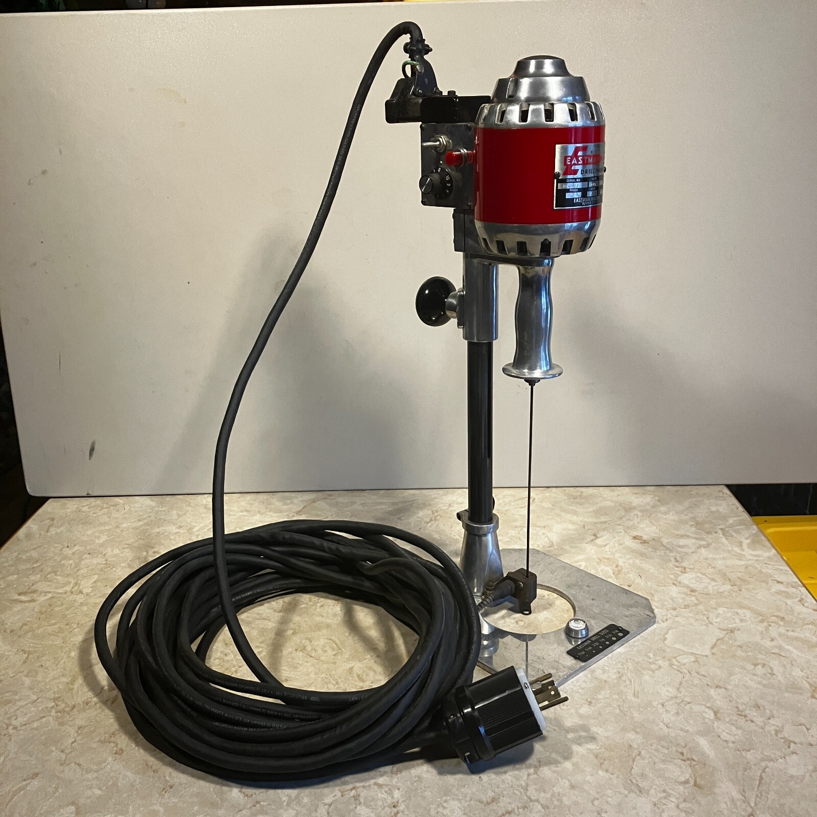 Eastman CD3H 8" Hot Cloth Drill Marker 220v 3 phase 50ft cord