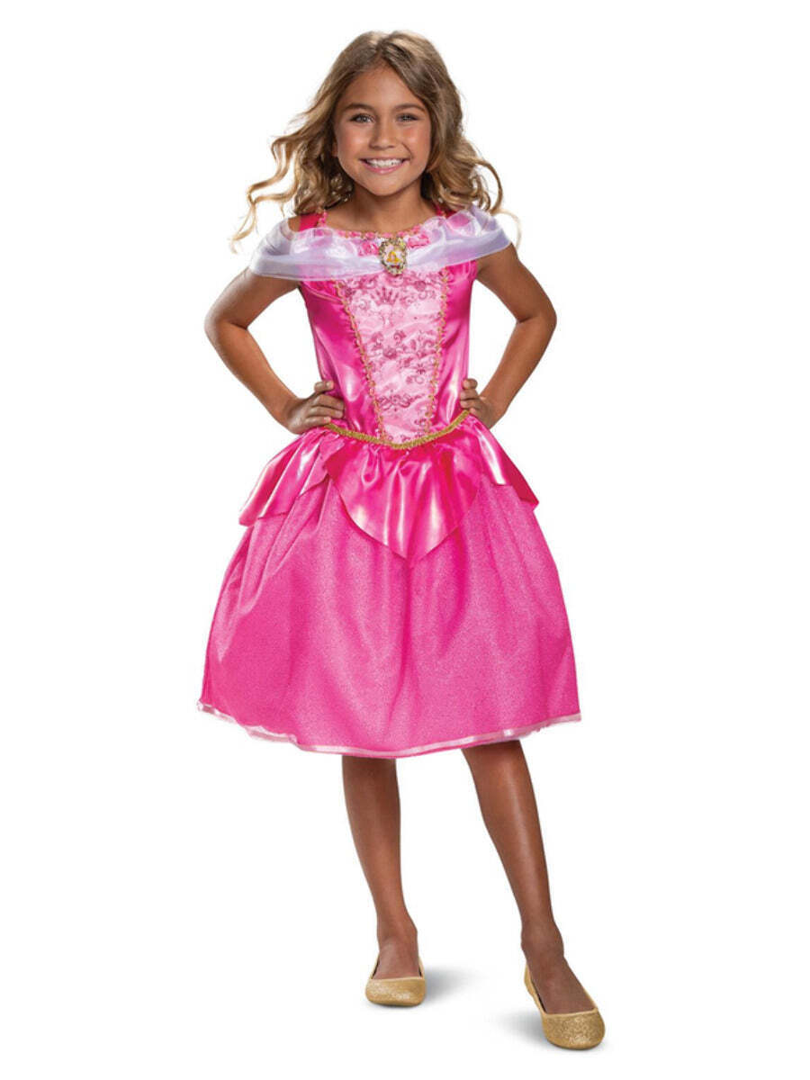 Disney Sleeping Beauty Aurora Deluxe Costume Child Pink Dress Disney Sleeping Beauty Aurora Deluxe Costume Child Pink Dress