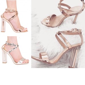 clear heels size 3