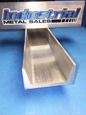 6061 T6 Aluminum Channel – 3" X 1.5" X 24" Long, 0.258" Wall Thickness – American Standard