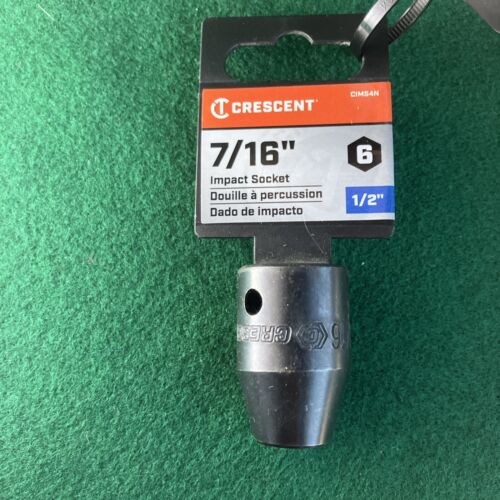 Crescent CIMS4N SAE 6 Point Impact Socket 7/16" x 1/2" Drive Lifetime warranty - Picture 2 of 5