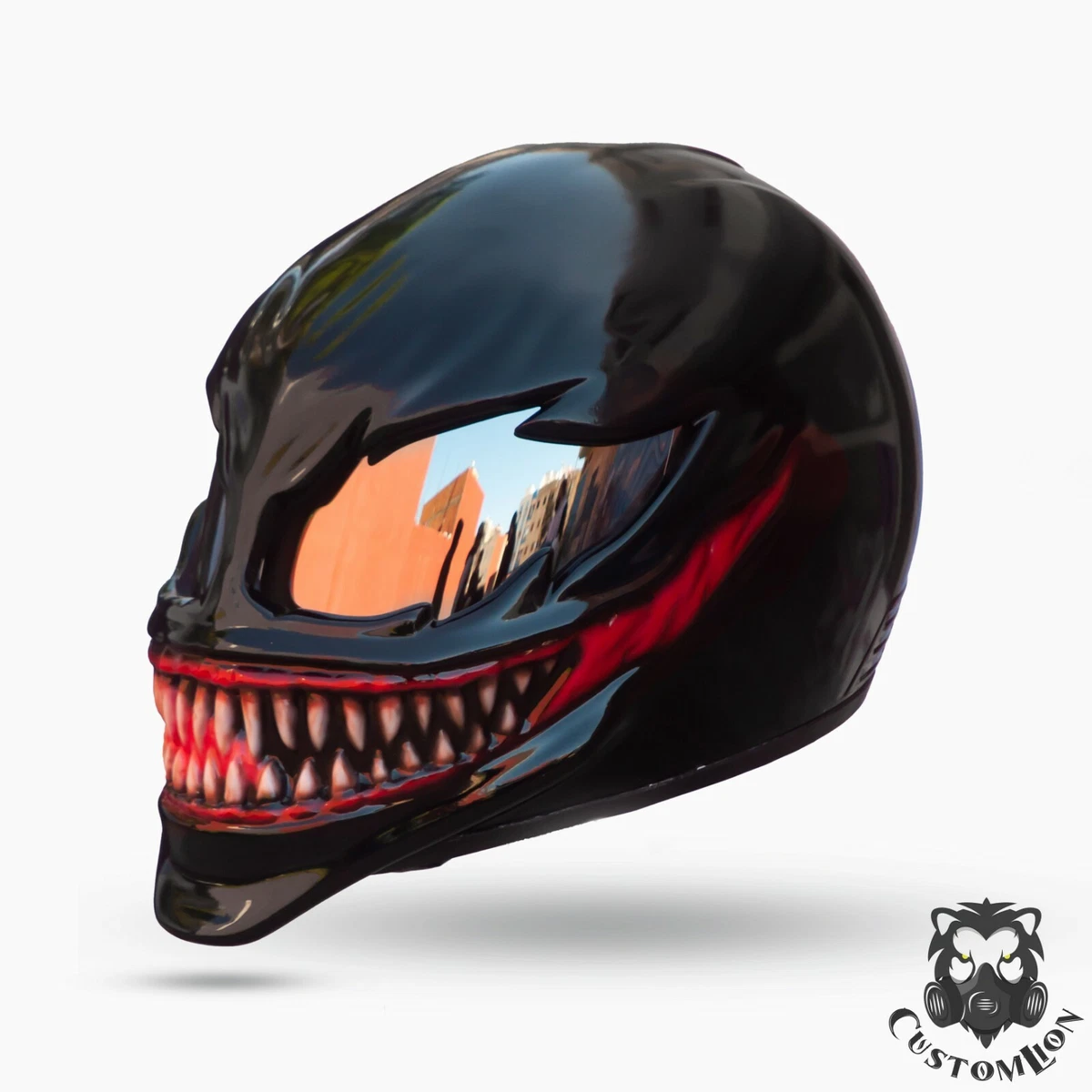 Venom helmet custom motorcycle helmet Free international shipping ECE DOT