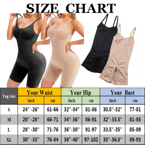 Seamless Bodysuit for Women Tummy Control Shapewear Mid-Thigh Full Body Shaper - Picture 2 of 35