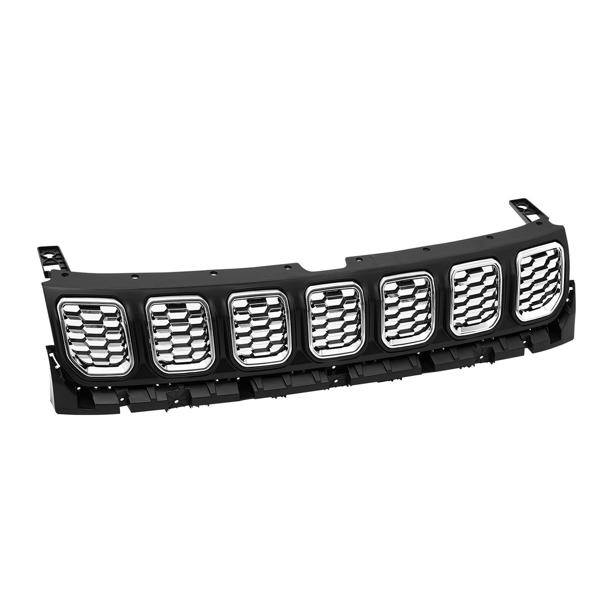 Set Front Bumper Upper Grille For 2022 2023 Jeep Compass Set Front Bumper Upper Grille For 2022 2023 Jeep Compass