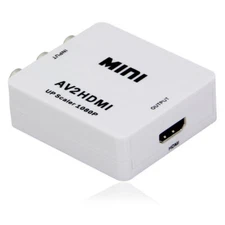 Mini Box AV2HDMI Upscaler AV RCA to HDMI VIDEO Converter Adpter 1080P TV PS2 DV