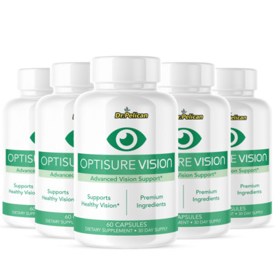 Optisure- Eye Health Dietary Supplement- Vision Support with Lutein- 5 Bottles