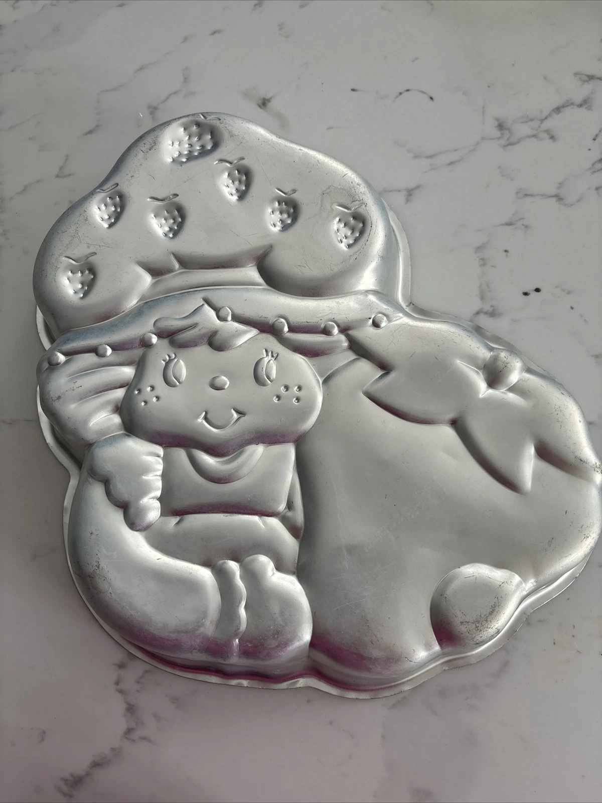 Wilton STRAWBERRY SHORTCAKE cake pan GIRL metal baking mold tin Birthday Kid