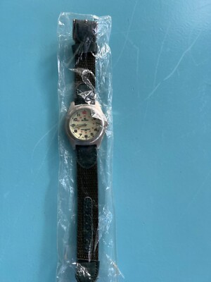 NEW REDUCEDw/o tags RICARDO cream dial wrist watch, orig.pkg, no box, br. band