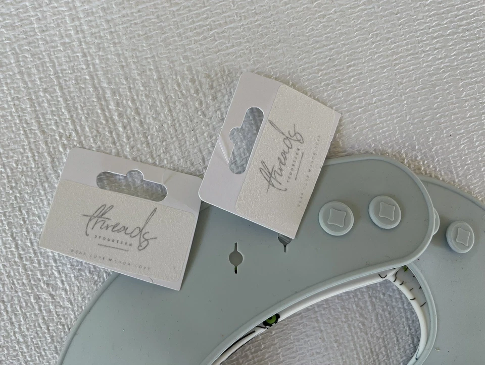 Baberos de silicona para bebé “criados en granja” conjunto de 2 animales impermeables babero bolsillo niño pequeño Foto 4 de 4