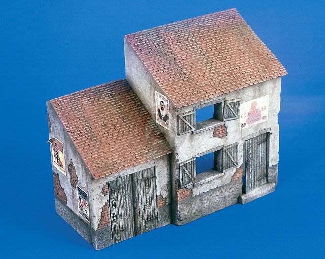 Verlinden Productions ミリタリー建物キット 1/35 Verlinden 1/35 European Country House Section WWII (with Posters