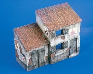 Verlinden 1/35 European Country House Section WWII (with Posters) [Diorama] 1859