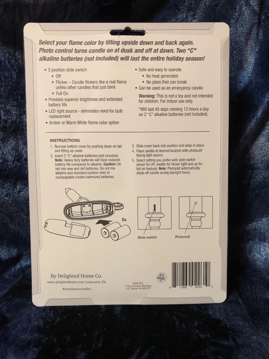 Battery operated led dusk to sale dawn light sensor window candle