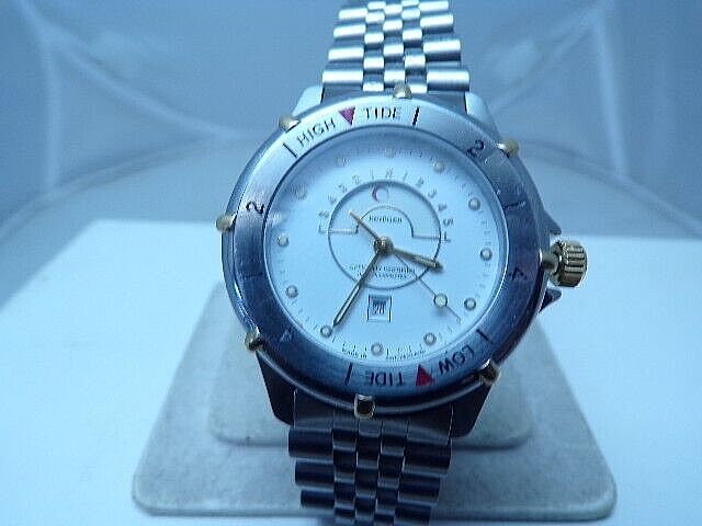 Krieger Tidal Chronometer Jewels Swiss Quartz Men's Watch