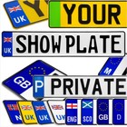 Various Badges Novelty Pressed Number Plates Replica Show Room Custom Text Name