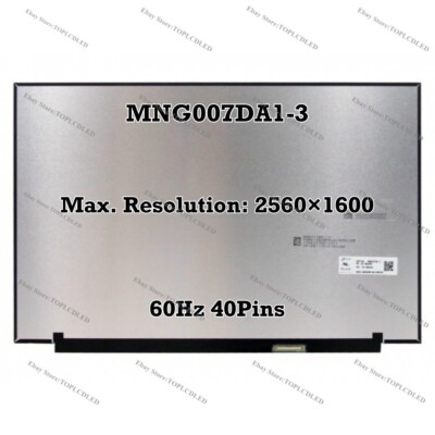 Écran LCD 16 Pouces 1920×1200 165Hz IPS – Compatible MNG007JA1-4, 40 Broches, Neuf Sous Garantie